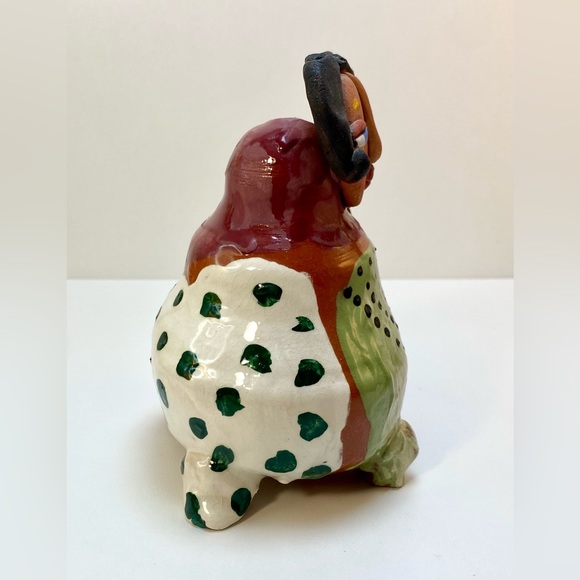 Vintage ceramic art pottery figurine or bud vase. Southwestern design. Sculpture - Picture 7 of 9